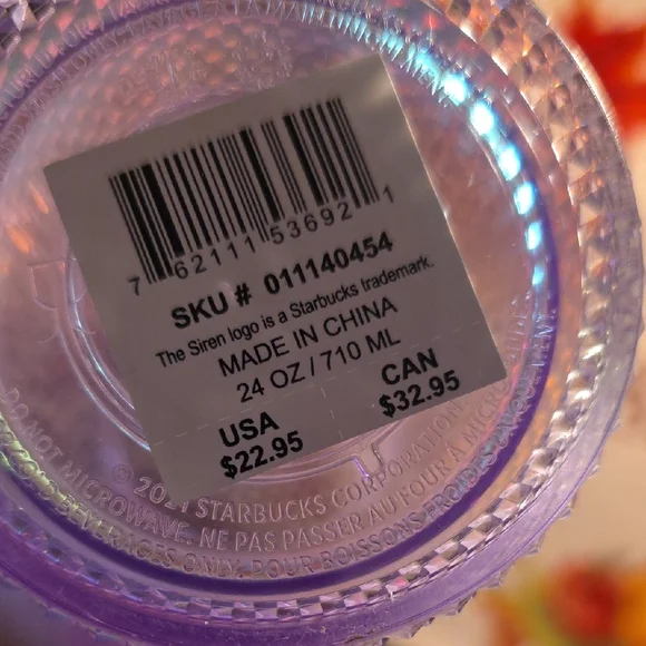 Rare NWT Starbucks Iridescent Textured Tumbler - Picture 2 of 5